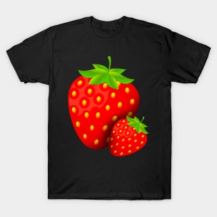 Fresh Strawberries Fruit Vegetarian Vegan Fruits T-Shirt